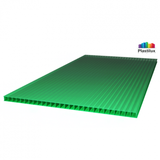Сотовый поликарбонат POLYNEX, цвет зелёный, размер 2100x12000 мм, толщина 6 мм