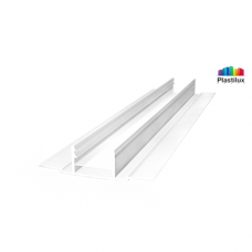 Профиль для поликарбоната ROYALPLAST HCP-D база белый-матовый 4-10мм 6000мм Профиль для поликарбоната ROYALPLAST HCP-D база белый-матовый 4-10мм 6000мм