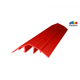 Профиль для поликарбоната ROYALPLAST HCP-U крышка красный 4-10мм 6000мм