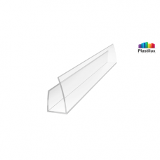 Профиль для поликарбоната ROYALPLAST UP торцевой прозрачный 16мм 2100мм Профиль для поликарбоната ROYALPLAST UP торцевой прозрачный 16мм 2100мм